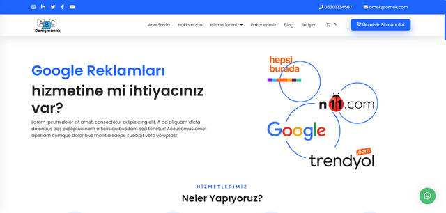 Sanal Pos Entegreli Danışmanlık Sitesi