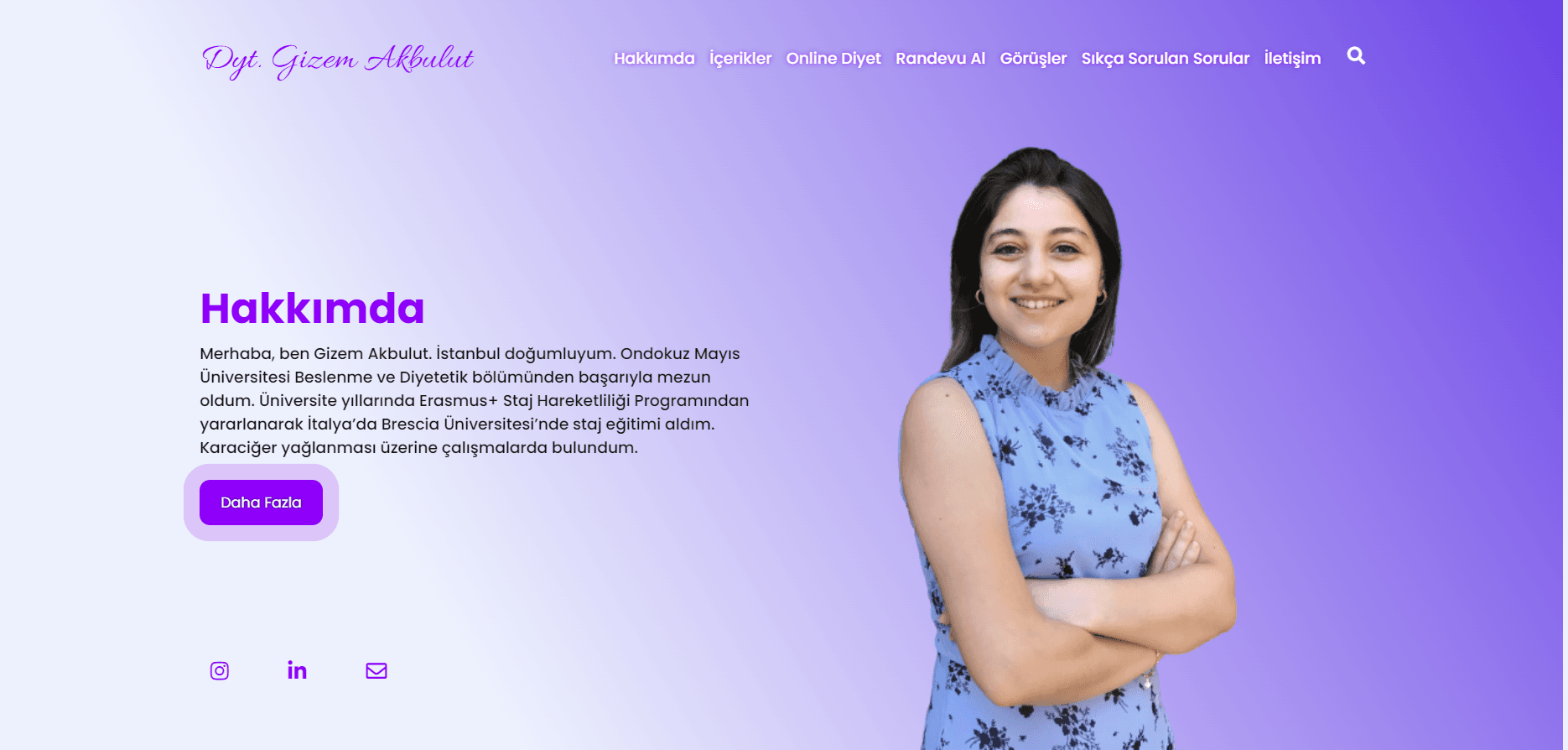 Diyetisyen Gizem Akbulut