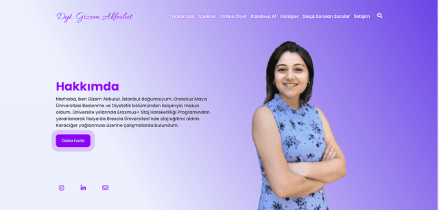 Diyetisyen Gizem Akbulut