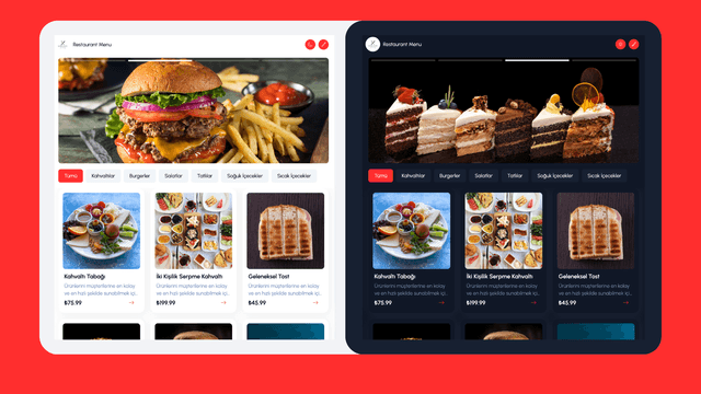 Restoran QR Menu Projesi