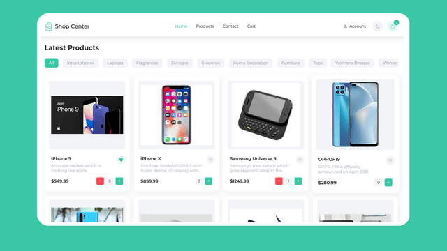 React İle E-Ticaret Web Sitesi