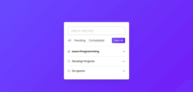 Javascript localStorage ile Todo List