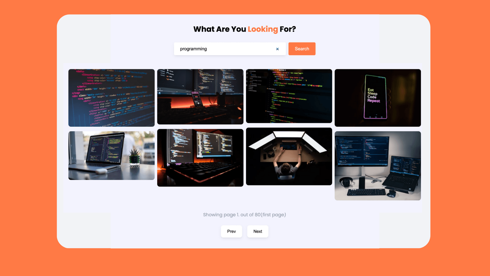 Unsplash API ile Görsel Arama Uygulaması